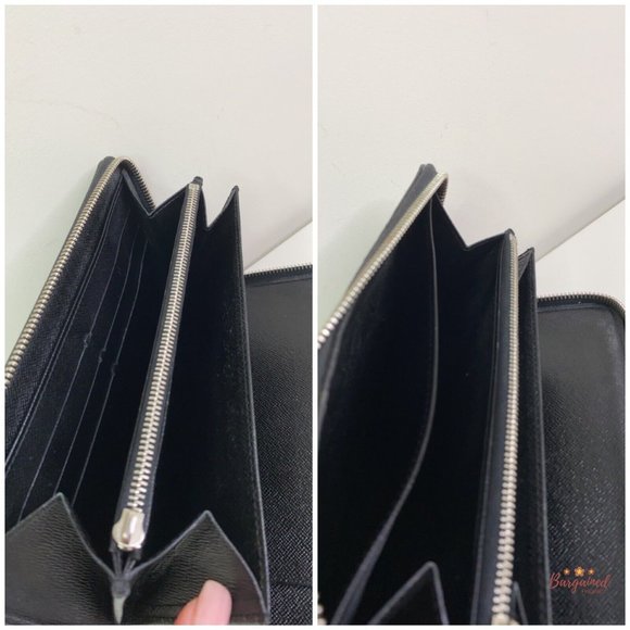 Authentic Louis Vuitton Damier Graphite Canvas Zippy Organizer Large Wallet - Picture 9 of 12